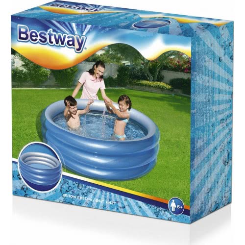 Bestway Φουσκώτη Πισίνα Big Metallic 3-Ring 1.70Cm 51042 6942138973907