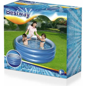 Bestway Φουσκώτη Πισίνα Big Metallic 3-Ring 1.70Cm 51042 6942138973907