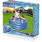 Bestway Φουσκώτη Πισίνα Big Metallic 3-Ring 1.50Cm 51041 6942138973891