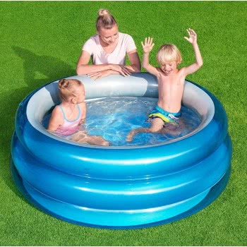 Bestway Φουσκώτη Πισίνα Big Metallic 3-Ring 1.50Cm 51041 6942138973891