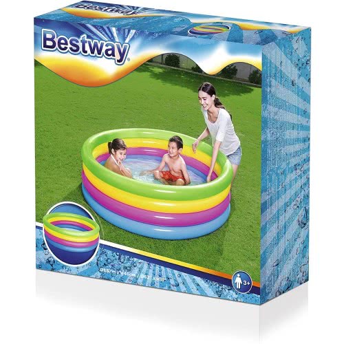 Bestway Φουσκωτή Πισίνα  Ουρανιο Τοξο  157X46εκ 51117 6942138913422