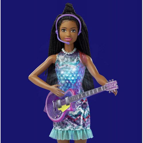 Mattel Big City, Big Dreams Barbie Brooklyn Roberts Doll (11.5-In Brunette With Braids) With Music, Light-Up Feature, Microphone