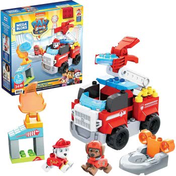 MEGA Paw Patrol - Μάρσαλ Και Ζούμα Με Πυροσβεστικά Οχήματα GYJ01 887961972610