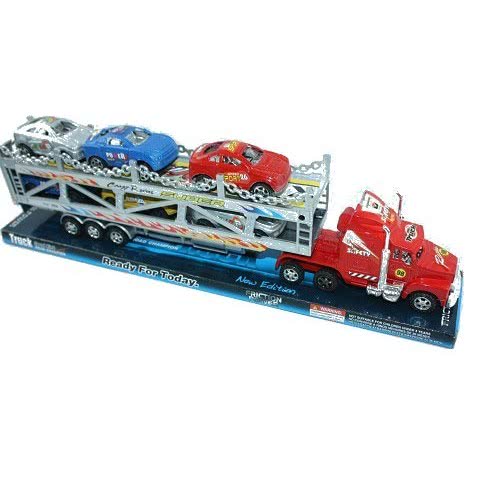 Toys-shop Choice MEI CHENG TOYS Friction Νταλίκα Με Καρότσα Μεταφοράς Οχημάτων JA056310 5262088563104