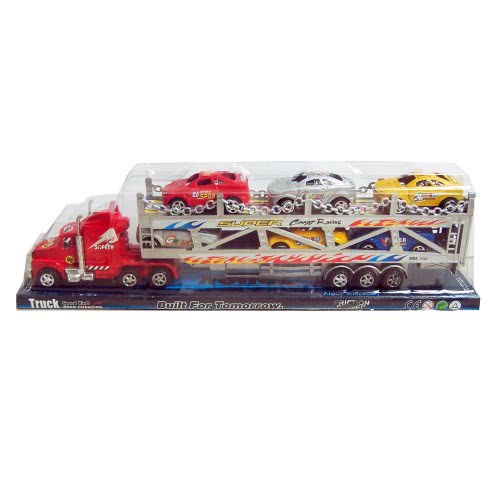 Toys-shop Choice MEI CHENG TOYS Friction Νταλίκα Με Καρότσα Μεταφοράς Οχημάτων JA056310 5262088563104