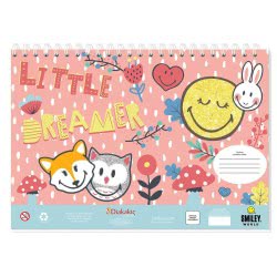 Diakakis imports Smiley Painting Blocks, 40 Leaf, Stickers-Stencils-2 Pages, 23X33 Cm, 2 Figs 000504956 5205698518966