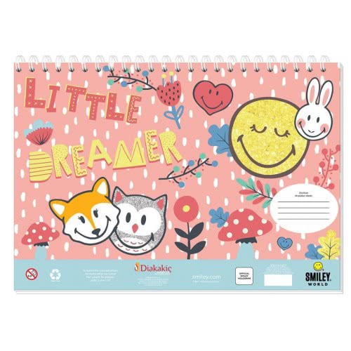 Diakakis imports Smiley Painting Blocks, 40 Leaf, Stickers-Stencils-2 Pages, 23X33 Cm, 2 Figs 000504956 5205698518966