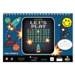 Diakakis imports Smiley Painting Blocks, 40 Leaf, Stickers-Stencils-2 Pages, 23X33 Cm, 2 Figs 000504956 5205698518966