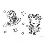 Diakakis imports Peppa Pig, 40 Leaf, Stickers-Stencil-2 Pages, 23X33 Cm, 2 Figs 000482626 5205698518874