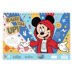 Diakakis imports Μπλοκ Ζωγραφικής  Mickey 23X33 40Φυλ Αυτοκ-Στενσιλ- 2Σελ Χρ 2Σχ 000562753 5205698518843