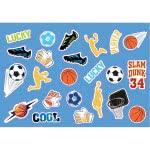 Diakakis imports Must Football Painting Block - Basketball 40 Leaf, Stickers-Stencils - 2 Pc 000584345 5205698519413