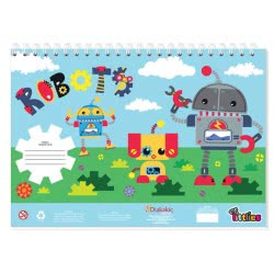 Diakakis imports Painting Block The Littlies Boy, 40 Leau, Stickers-Stenx-2 Pcl, 23X33 Cm. 000646850 5205698519475