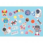 Diakakis imports Painting Block The Littlies Boy, 40 Leau, Stickers-Stenx-2 Pcl, 23X33 Cm. 000646850 5205698519475