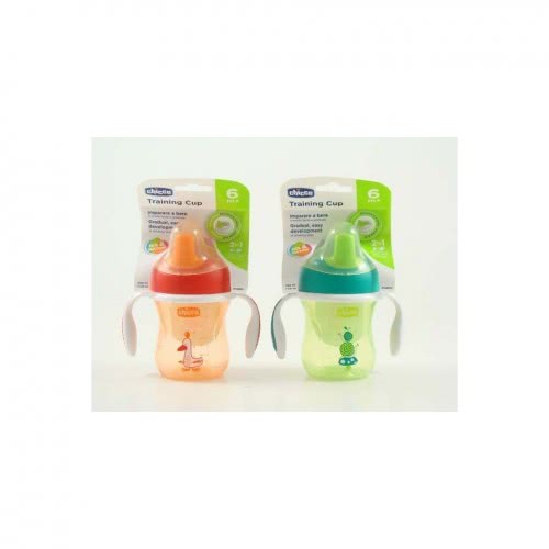 Chicco Εκπαιδευτικό Κύπελλο Training Cup 6Μ+ 200Ml Πράσινο / Πορτοκαλί F04-06921-30-01 8058664070022