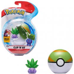 Jazwares Pokemon Clip N Go Oddish And Nest Ball Με Φιγούρα JW000006 191726376538