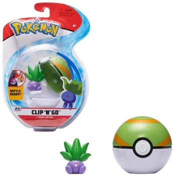 Jazwares Pokemon Clip N Go Oddish And Nest Ball Με Φιγούρα JW000006 191726376538