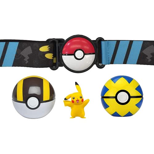 Jazwares Pokemon - Clip N Go Poke Ball Belt Set - Wave 5 Pikachu JW095283 889933980050