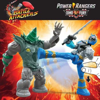 Hasbro Power Rangers Battle Attacker Monster Blue Ranger And Shockhorn Battle Attackers F1261 / F1603 5010993788392