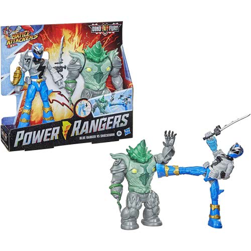 Hasbro Power Rangers Battle Attacker Monster Blue Ranger And Shockhorn Battle Attackers F1261 / F1603 5010993788392