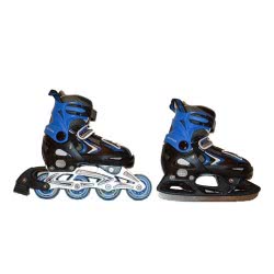 ΑΘΛΟΠΑΙΔΙΑ Roller - Παγοπέδιλα 2 Εφαρμογής 37 - 40 Αυξομειούμενα Μπλε 002.1085/Α/37 9985775017914