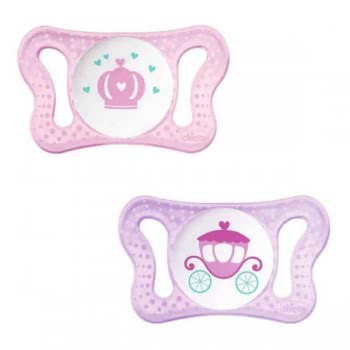 Chicco Physio Silicone Pacifiers Micro Girl 0-2M C11-75121-11 8058664069507