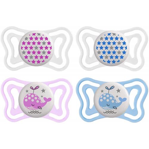 Chicco Πιπίλα Physio Light Σιλικόνη Για Τη Νύχτα 2-6 Μηνών 2 Τεμάχια C10-71031-41 8058664097081