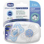 Chicco Πιπίλα Physio Light Σιλικόνη Για Τη Νύχτα 2-6 Μηνών 2 Τεμάχια C10-71031-41 8058664097081
