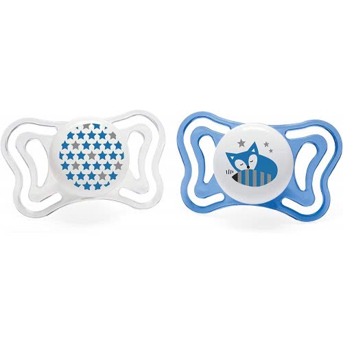 Chicco Physio Light Silicone Pacifier 6-16 Months 2 Pieces C20-71033-21 8058664097104