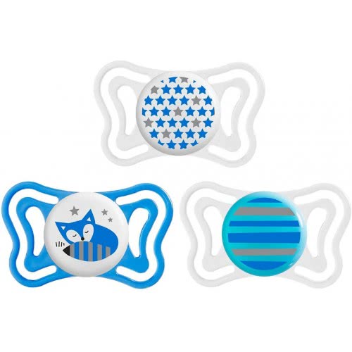 Chicco Physio Light Silicone Pacifier 6-16 Months 2 Pieces C20-71033-21 8058664097104