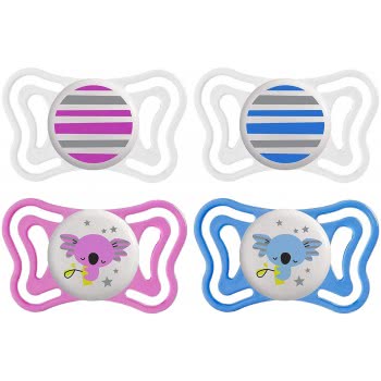 Chicco Physio Light Pacifier For Night 6-16 Months 2 Pieces C20-71033-41 8058664097258