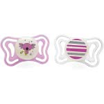 Chicco Physio Light Pacifier For Night 6-16 Months 2 Pieces C20-71033-41 8058664097258