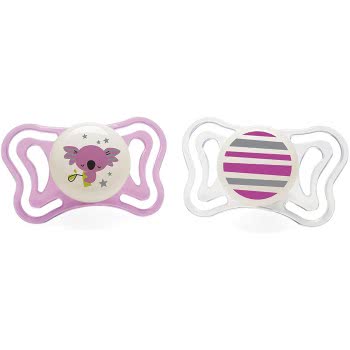 Chicco Physio Light Pacifier For Night 6-16 Months 2 Pieces C20-71033-41 8058664097258
