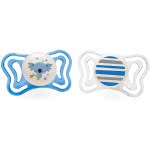 Chicco Physio Light Pacifier For Night 6-16 Months 2 Pieces C20-71033-41 8058664097258
