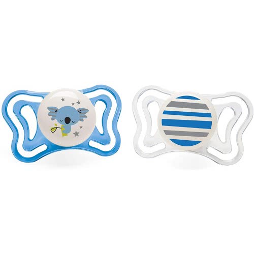 Chicco Physio Light Pacifier For Night 6-16 Months 2 Pieces C20-71033-41 8058664097258
