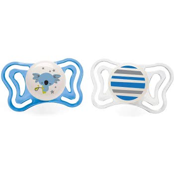 Chicco Physio Light Pacifier For Night 6-16 Months 2 Pieces C20-71033-41 8058664097258