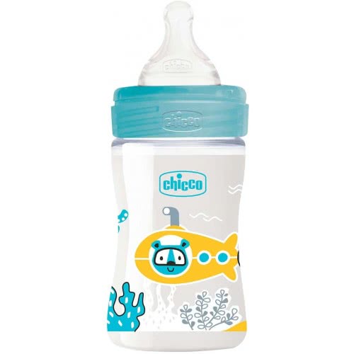 Chicco Μπιμπερό 150Ml Πλαστικό Με Θηλή Σιλικόνης A60-28611-20 8058664129454