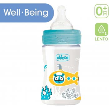 Chicco Μπιμπερό 150Ml Πλαστικό Με Θηλή Σιλικόνης A60-28611-20 8058664129454
