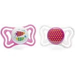 Chicco Physio Light Silicone Pacifier Pink 16-36 Months 2 Pieces C20-71035-11 8058664097265