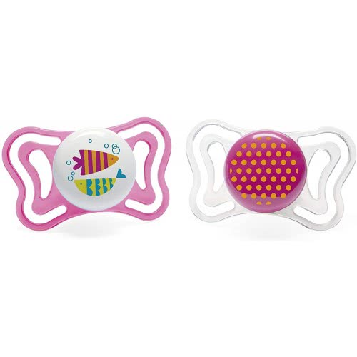 Chicco Πιπίλα Physio Light  Σιλικόνης Ρόζ 16-36 Μηνών 2 Τεμάχια C20-71035-11 8058664097265