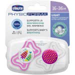 Chicco Πιπίλα Physio Light  Σιλικόνης Ρόζ 16-36 Μηνών 2 Τεμάχια C20-71035-11 8058664097265