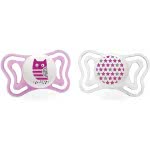 Chicco Physio Light Silicone Pacifier Pink 6-16 Months 2 Pieces C20-71033-11 8058664097098