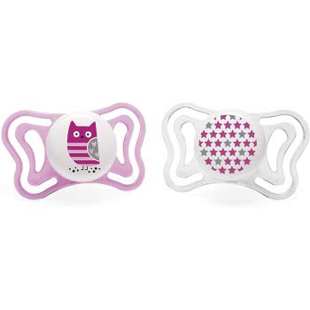 Chicco Πιπίλα Physio Light  Σιλικόνης Ρόζ 6-16 Μηνών 2 Τεμάχια C20-71033-11 8058664097098