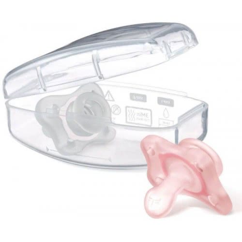 Chicco Pacio All Silicone Physio Mini Soft / Pink 0-2 Months 2Pcs C60-73221-11 8058664128419