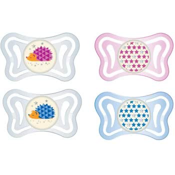 Chicco Physio Light Pacifier For Night 16-36 Months 2 Pieces C20-71035-41 8058664097289