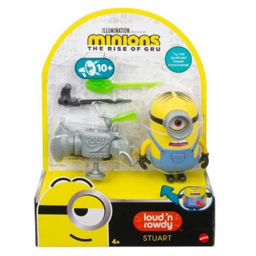 Mattel Minions Φιγούρες Με Κίνηση Και Ήχους Stuart GMF02 / GMF04 887961852950