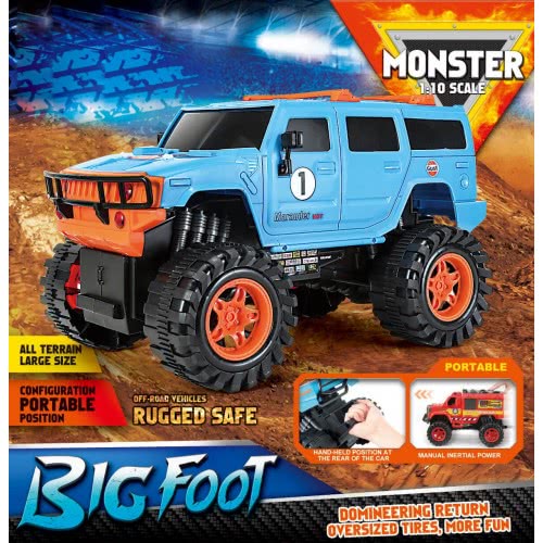Toys-shop Choice Friction Τζιπ Monster Truck BIG FOOT 1:10 Hummer JA095637 6990521956372