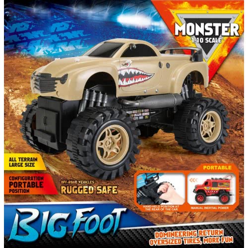 Toys-shop Choice Friction Τζιπ Monster Truck BIG FOOT Καρχαρίας JA095644 6990521956440