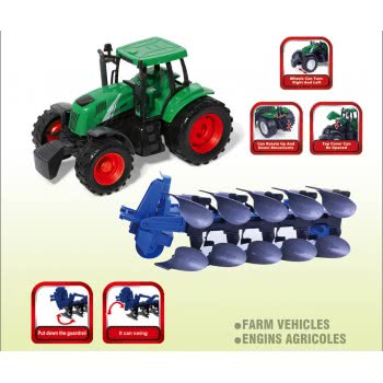 Toys-shop Choice Friction Τρακτέρ Με Άροτρο 46Εκ JA095857 6990521958574