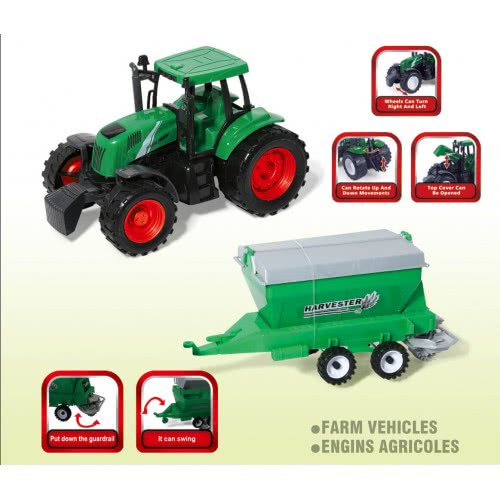 Toys-shop Choice Friction Τρακτέρ Με Αλωνιστική Μηχανή 46Εκ JA095859 6990521958598