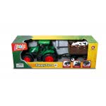 Toys-shop Choice Friction Farm Tractor And Trailor With Cow 46Cm JA095862 6990521958628
